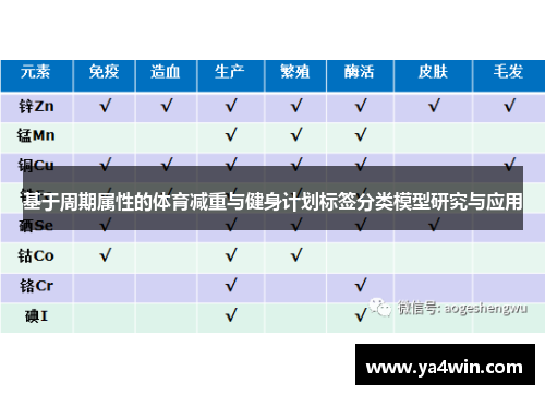 基于周期属性的体育减重与健身计划标签分类模型研究与应用